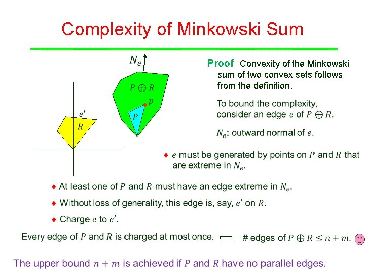 Complexity of Minkowski Sum Proof Convexity of the Minkowski sum of two convex sets Complexity of Minkowski Sum Proof Convexity of the Minkowski sum of two convex sets
