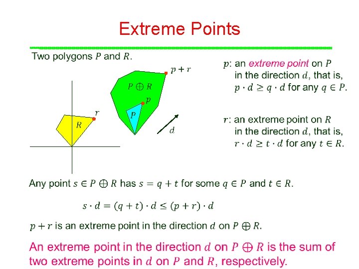 Extreme Points Extreme Points