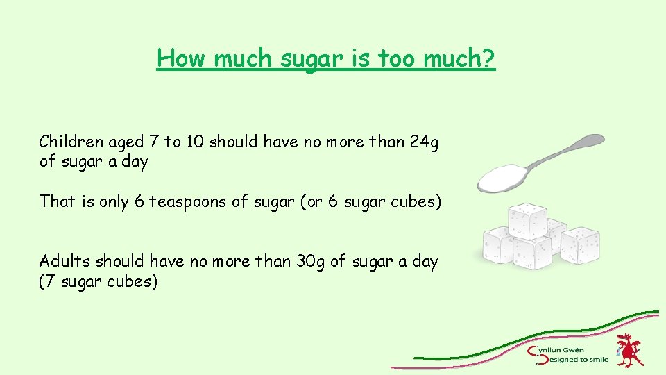 How much sugar is too much? Children aged 7 to 10 should have no
