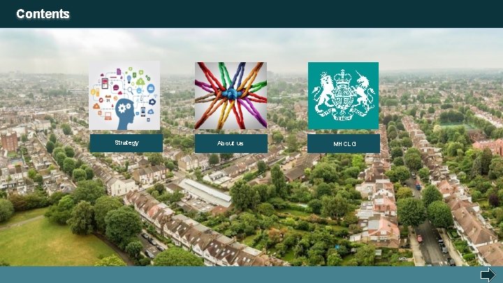 Contents Strategy About us MHCLG 