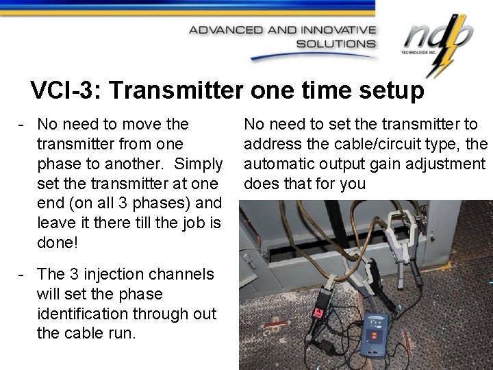 VCI-3: Transmitter one time setup - No need to move the transmitter from one