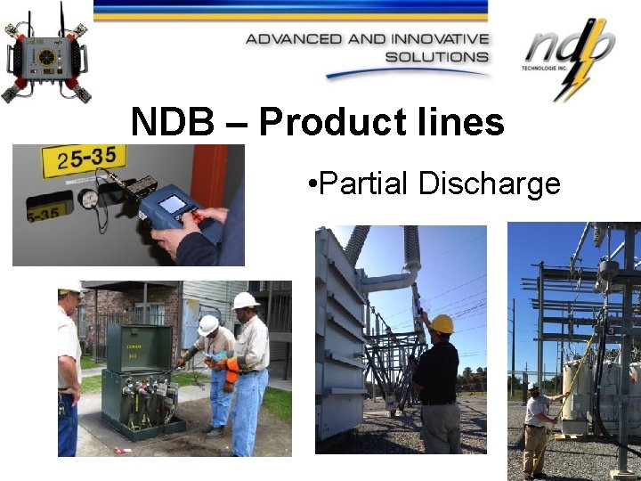 NDB – Product lines • Partial Discharge 