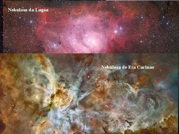 Nebulosa Roseta Origem Nebulosa dadas Lagoanebulosas I. Colapso gravitacional de gases interestelares Regiões H