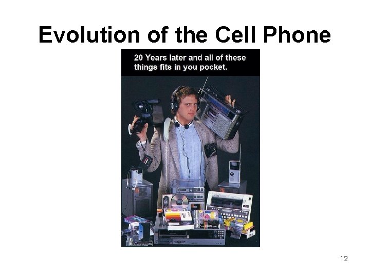 Evolution of the Cell Phone 12 