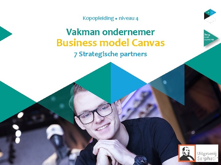 Kopopleiding u niveau 4 Vakman ondernemer Business model Canvas 7 Strategische partners 