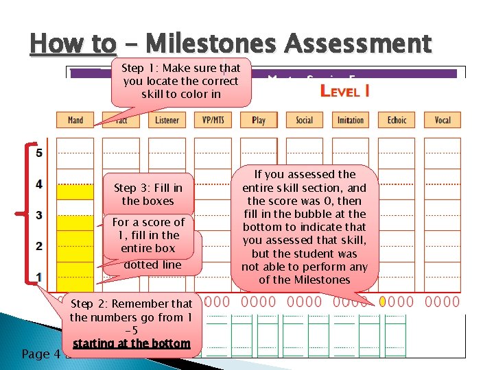 How to – Milestones Assessment Step 1: Make sure that you locate the correct How to – Milestones Assessment Step 1: Make sure that you locate the correct