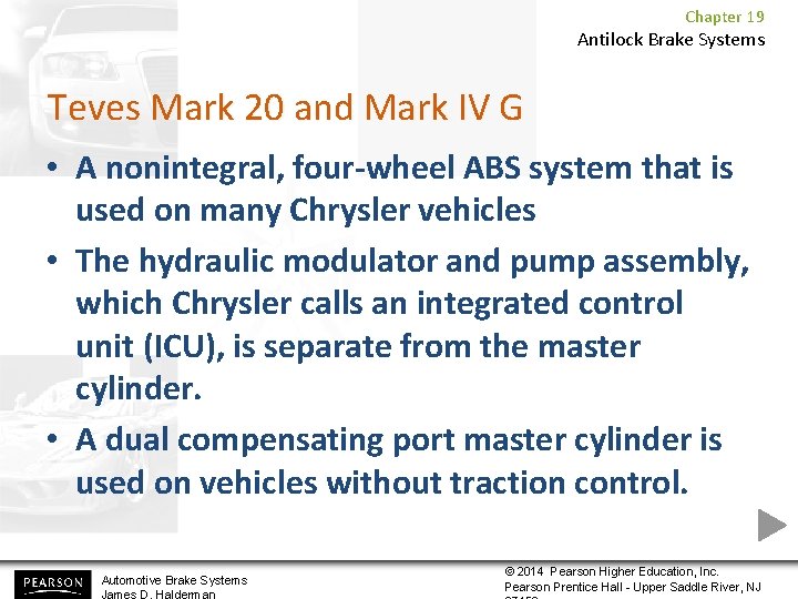 Chapter 19 Antilock Brake Systems Teves Mark 20 and Mark IV G • A