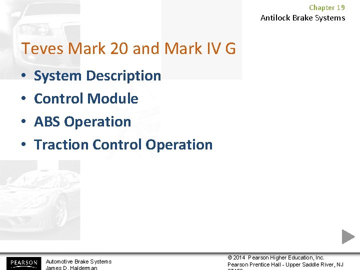 Chapter 19 Antilock Brake Systems Teves Mark 20 and Mark IV G • •