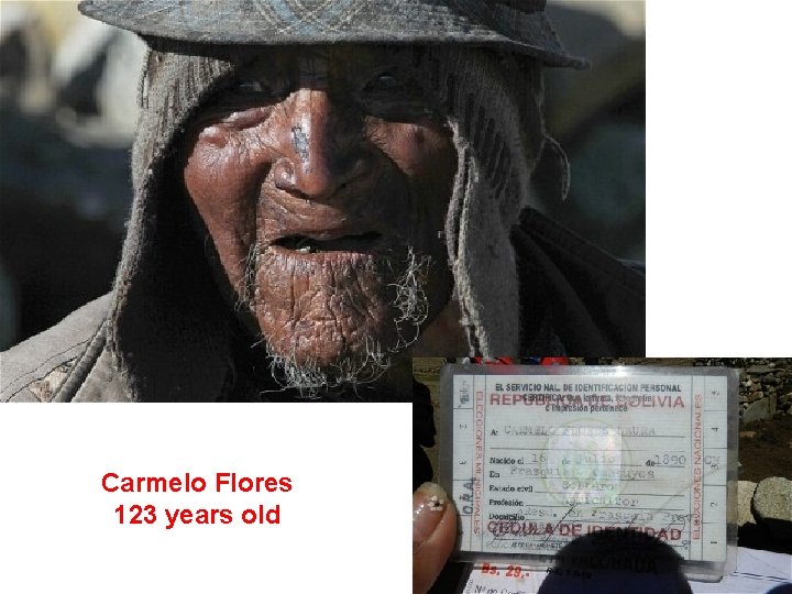 Carmelo Flores 123 years old 