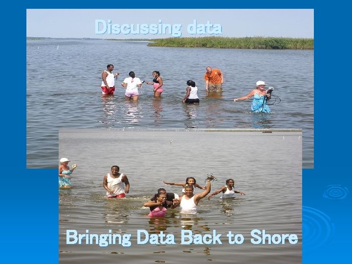 Discussing data Bringing Data Back to Shore 
