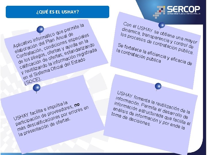 ¿QUÉ ES EL USHAY? la rmite e pe u q ático nual de eciales