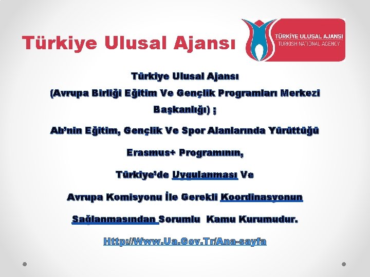 Türkiye Ulusal Ajansı (Avrupa Birliği Eğitim Ve Gençlik Programları Merkezi Başkanlığı) ; Ab’nin Eğitim,