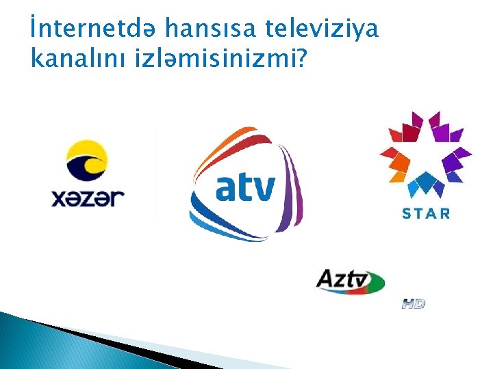 İnternetdə hansısa televiziya kanalını izləmisinizmi? 