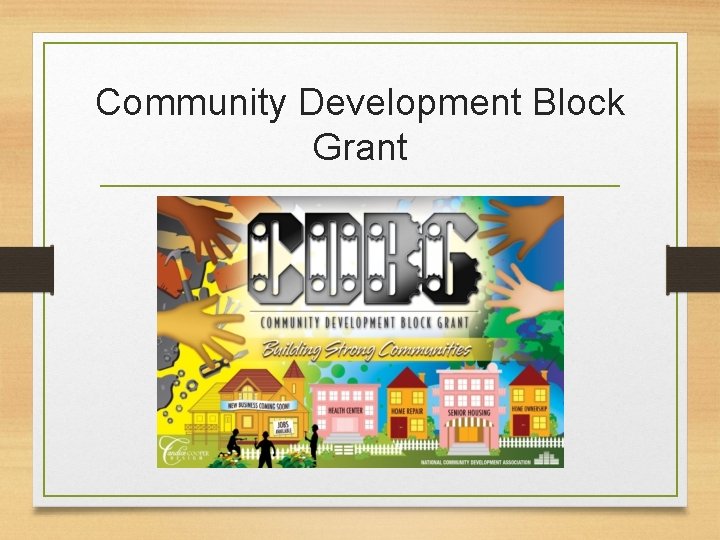 Community Development Block Grant 