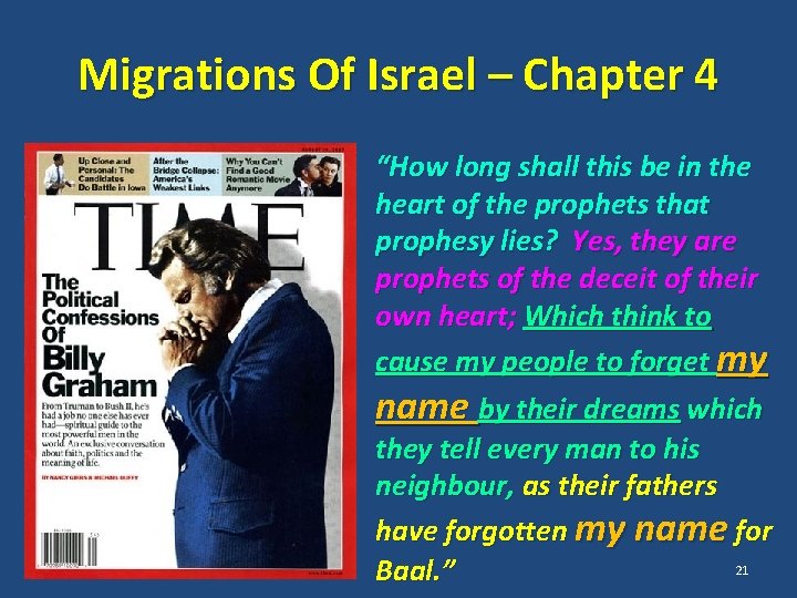 Migrations Of Israel – Chapter 4 “How long shall this be in the heart