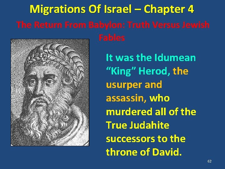 Migrations Of Israel – Chapter 4 The Return From Babylon: Truth Versus Jewish Fables
