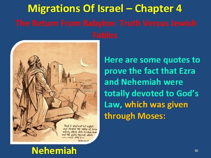 Migrations Of Israel – Chapter 4 The Return From Babylon: Truth Versus Jewish Fables