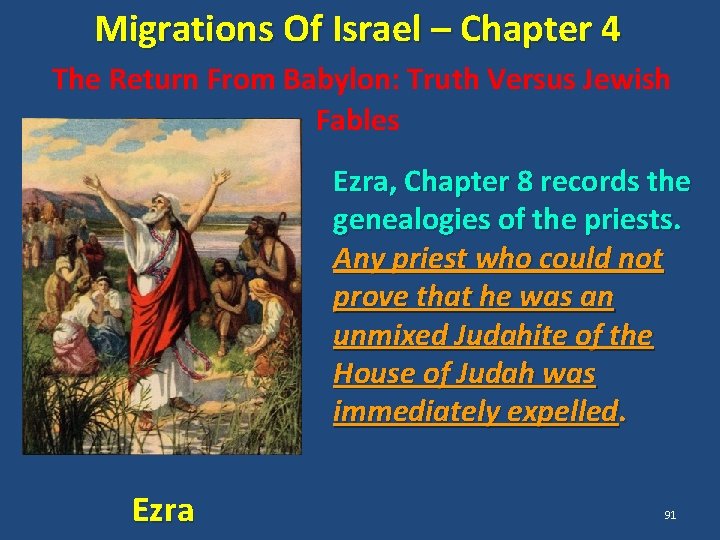Migrations Of Israel – Chapter 4 The Return From Babylon: Truth Versus Jewish Fables