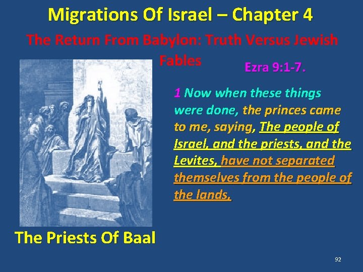 Migrations Of Israel – Chapter 4 The Return From Babylon: Truth Versus Jewish Fables