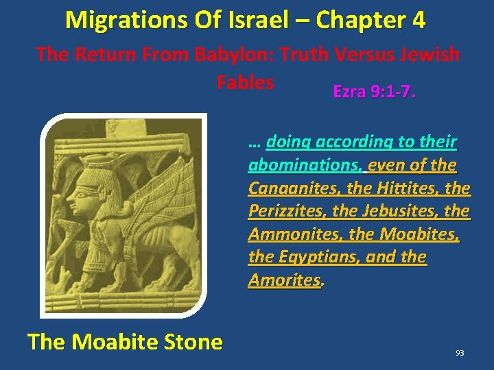 Migrations Of Israel – Chapter 4 The Return From Babylon: Truth Versus Jewish Fables