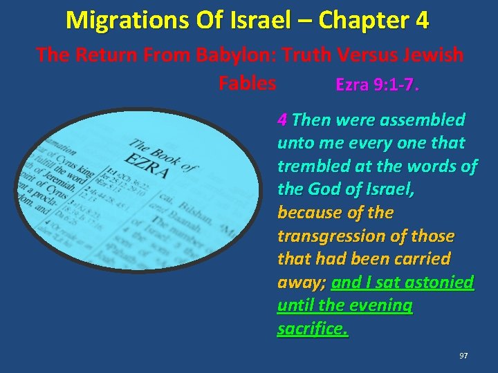 Migrations Of Israel – Chapter 4 The Return From Babylon: Truth Versus Jewish Fables