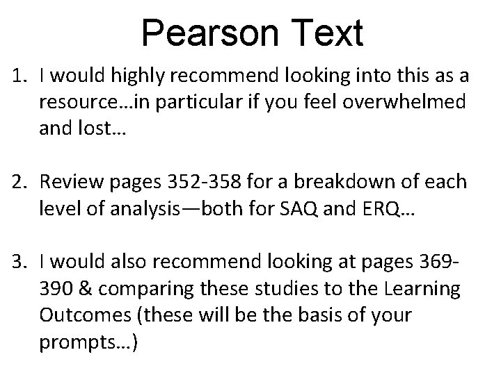 Pearson Text 1. I would highly recommend looking into this as a resource…in particular