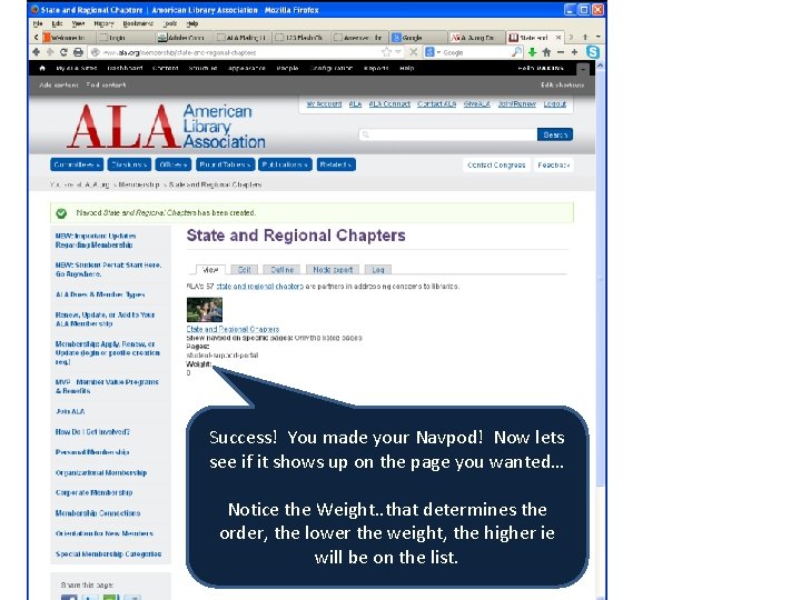 Success! You made your Navpod! Now lets see if it shows up on the