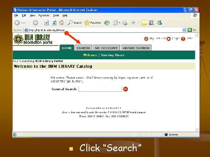 n Click “Search” 