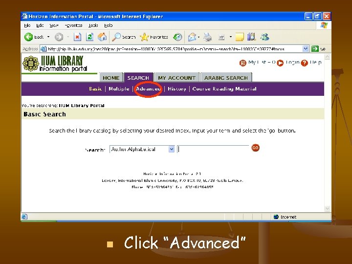 n Click “Advanced” 
