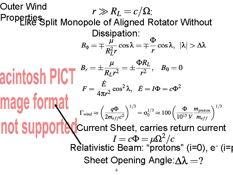 Outer Wind : Properties, Like Split Monopole of Aligned Rotator Without Dissipation: Current Sheet,