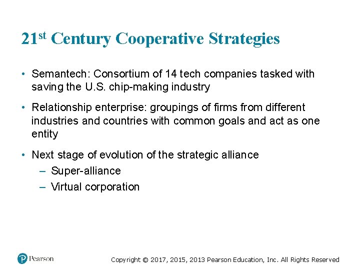 21 st Century Cooperative Strategies • Semantech: Consortium of 14 tech companies tasked with 21 st Century Cooperative Strategies • Semantech: Consortium of 14 tech companies tasked with