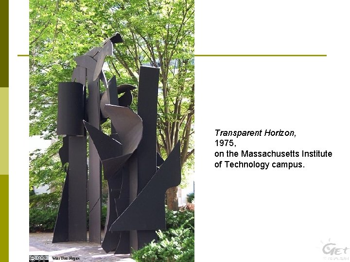 Transparent Horizon, 1975, on the Massachusetts Institute of Technology campus. Wiki User Nopira 