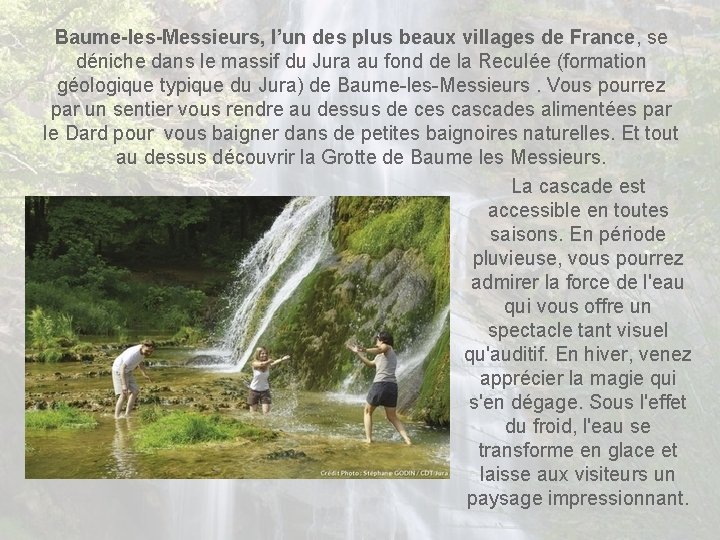 Baume-les-Messieurs, l’un des plus beaux villages de France, se déniche dans le massif du