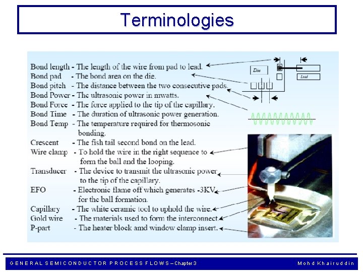 Terminologies G E N E R A L S E M I C O