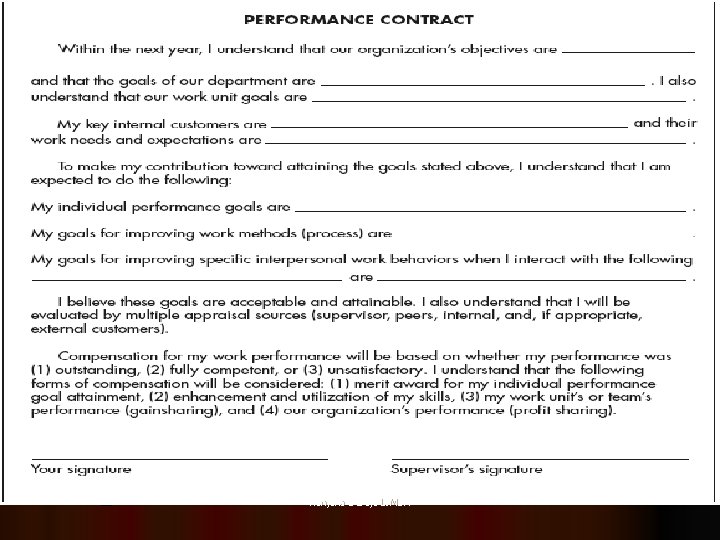 Performance Contract Ranjana Dureja LJMBA 