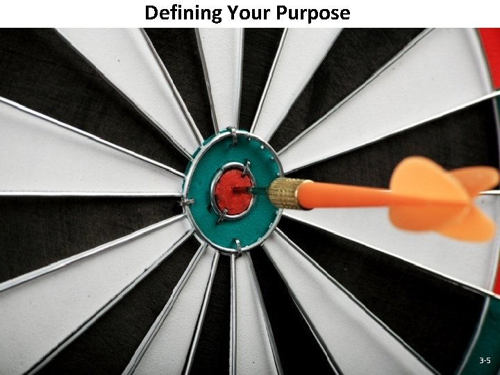 Defining Your Purpose 3 -5 