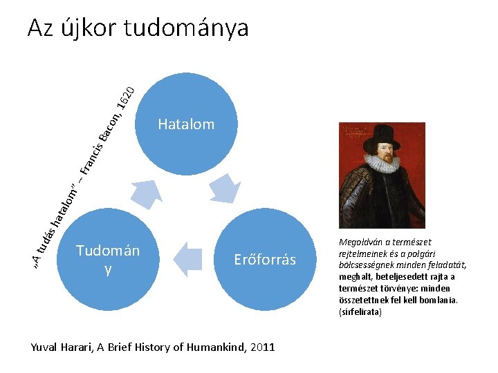 Hatalom „A tud ás hat alo m” – F ran cis Ba con ,