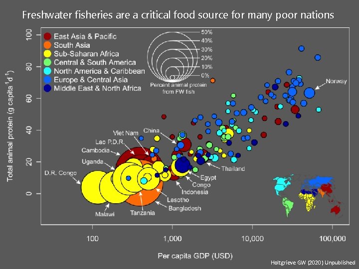 Freshwater fisheries are a critical food source for many poor nations Holtgrieve GW (2020)