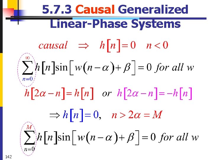 5. 7. 3 Causal Generalized Linear-Phase Systems 142 