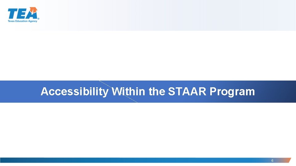 Accessibility Within the STAAR Program 6 