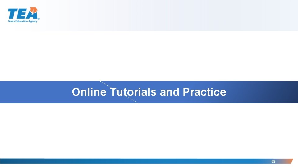 Online Tutorials and Practice 65 