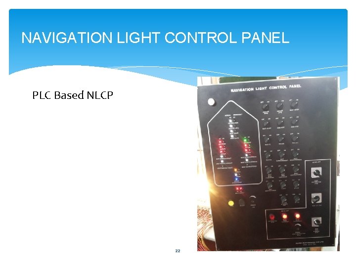 NAVIGATION LIGHT CONTROL PANEL PLC Based NLCP 22 