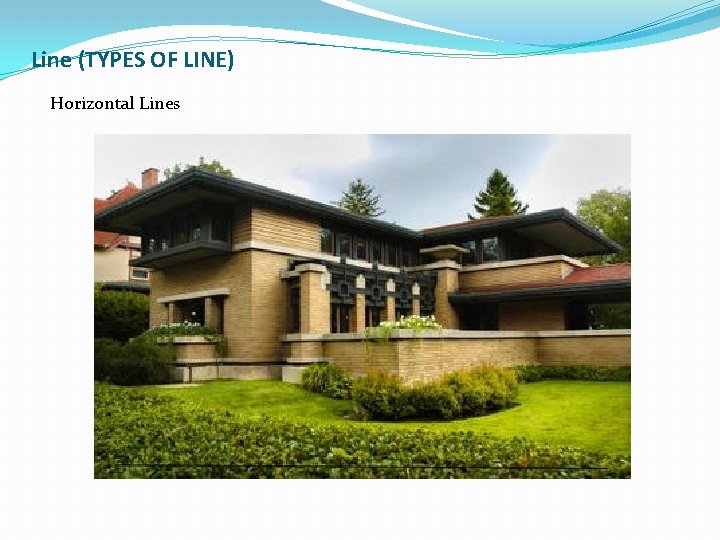 Line (TYPES OF LINE) Horizontal Lines 
