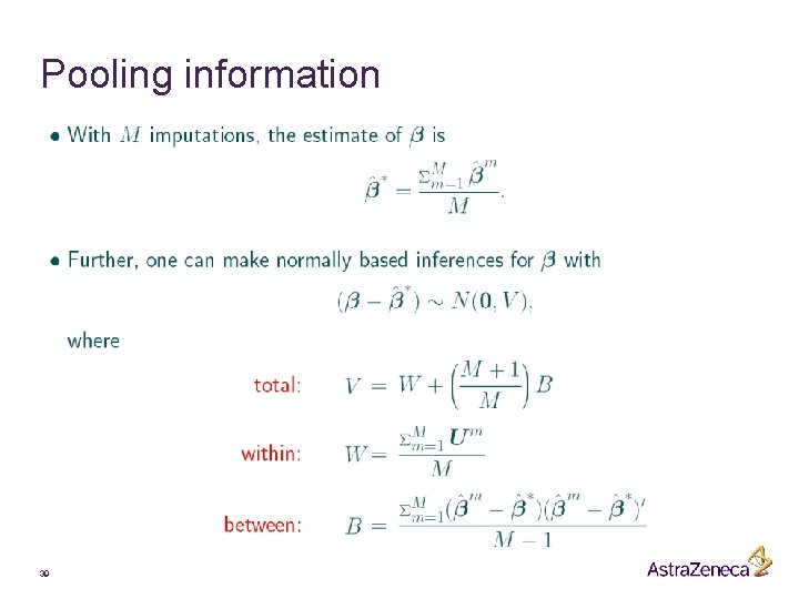 Pooling information 39 