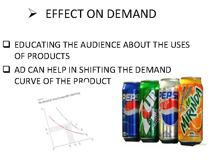 Ø EFFECT ON DEMAND q EDUCATING THE AUDIENCE ABOUT THE USES OF PRODUCTS q