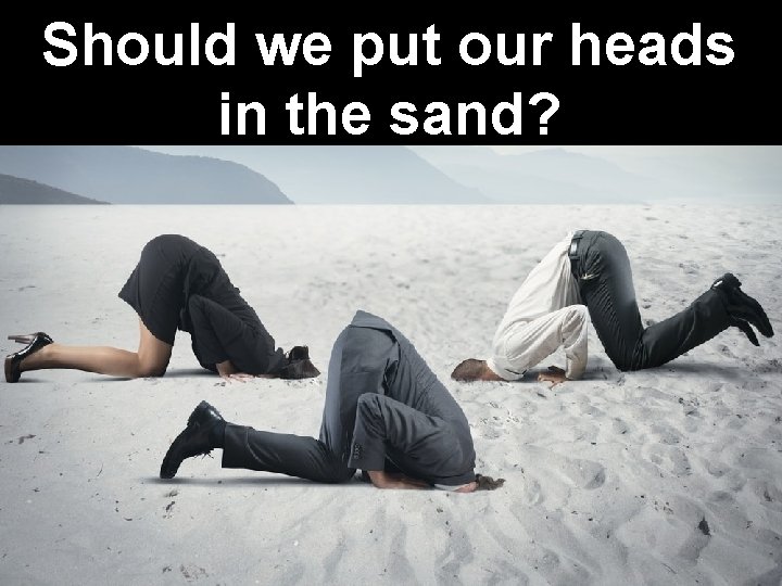 Should we put our heads in the sand? 