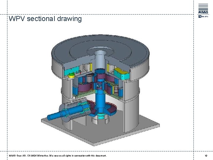 WPV sectional drawing MAAG Gear AG, CH-8404 Winterthur. We reserve all rights in connection