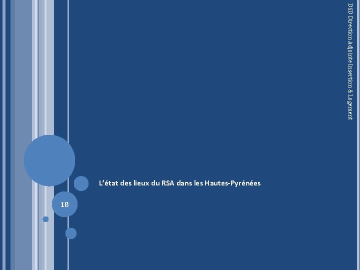 DSD Direction Adjointe Insertion & Logement L’état des lieux du RSA dans les Hautes-Pyrénées