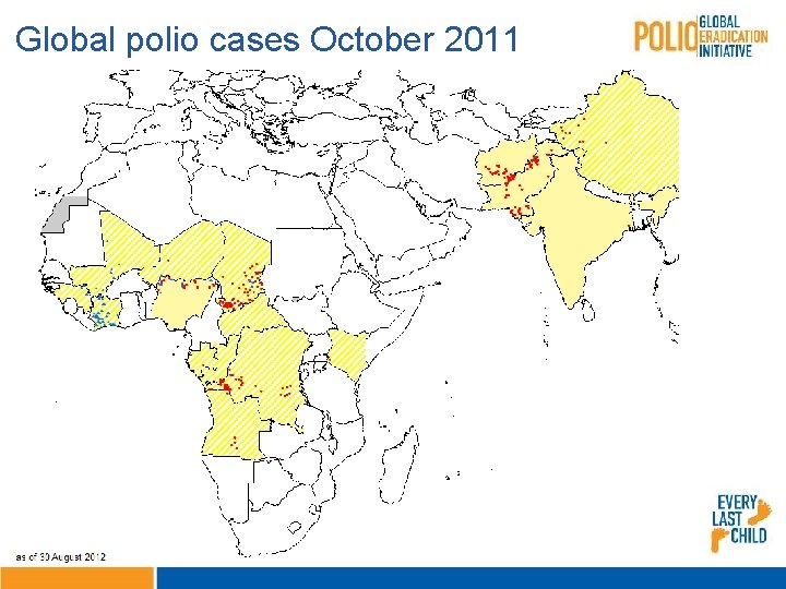 Global polio cases October 2011 