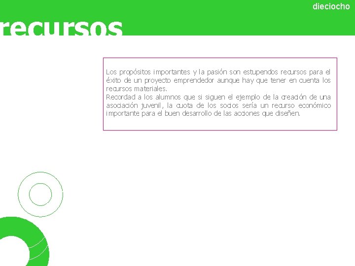 recursos dieciocho Los propósitos importantes y la pasión son estupendos recursos para el éxito